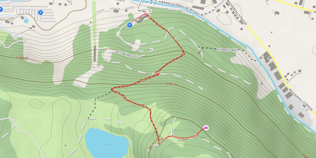 Map of the trail for Trauboden - Engelberg