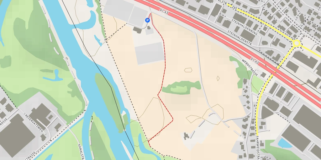 Map of the trail for Werdweg - Werdweg