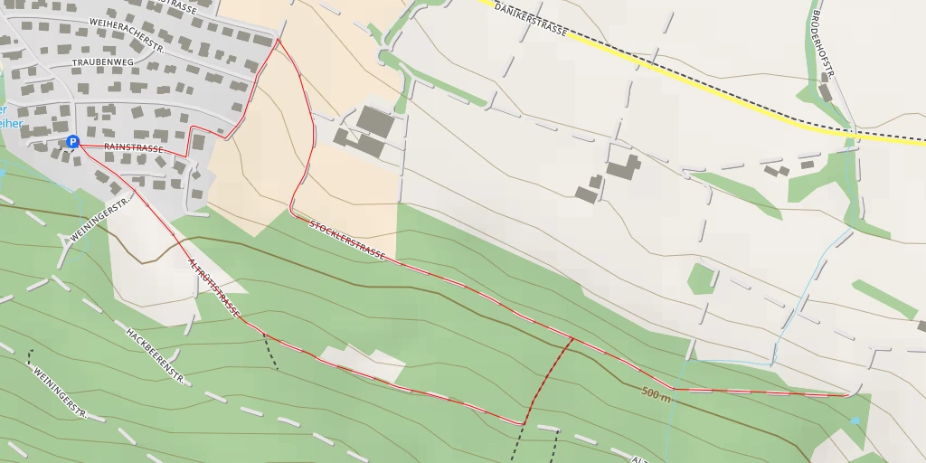 Map of the trail for Forrenstrasse - Forrenstrasse