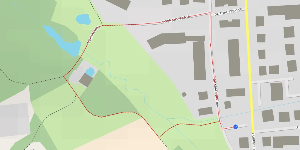 Map of the trail for Niederholzstrasse