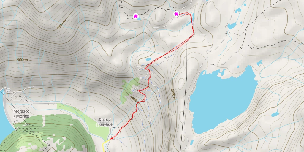 Map of the trail for Rifugio Maria Luisa