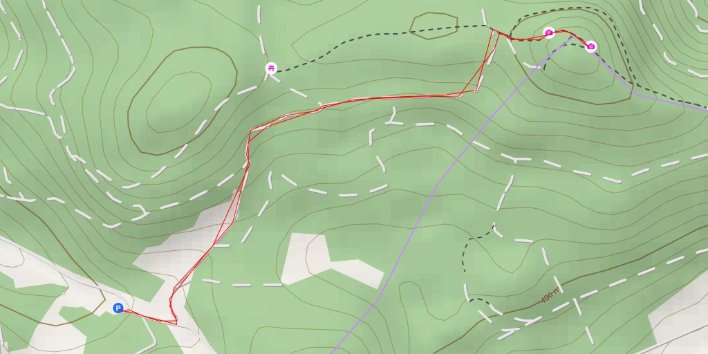 Map of the trail for Entenberg