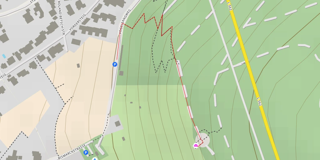 Map of the trail for Bismarckturm Ettlingen