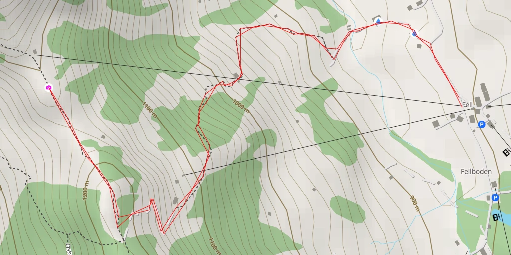 Map of the trail for Station Vogelsmatt - Wolfenschiessen