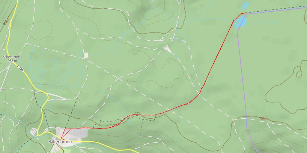 Map of the trail for Hornsee