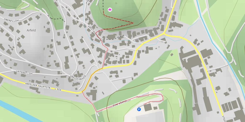 Map of the trail for Köpperich