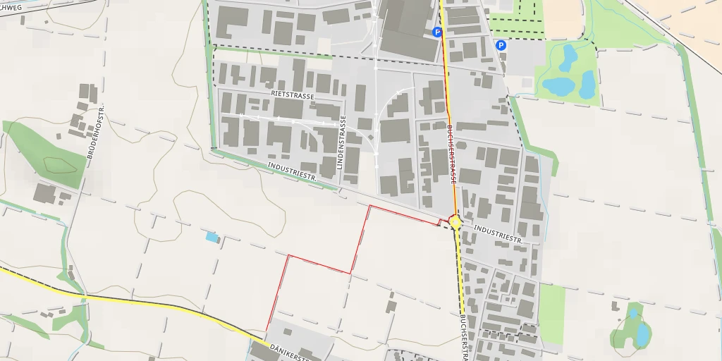 Map of the trail for Dänikerstrasse