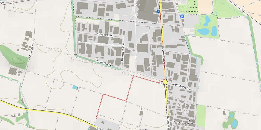 Map of the trail for Dänikerstrasse