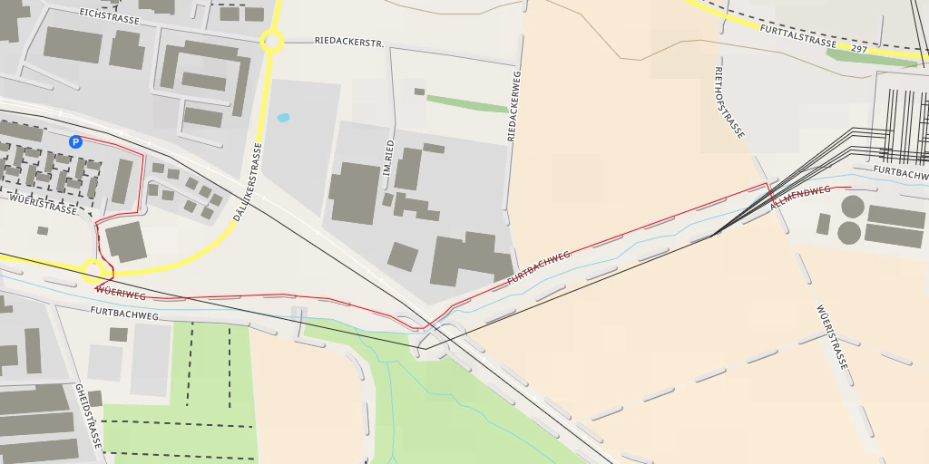 Map of the trail for ARA Wüeri - Althardstrasse