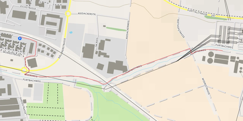 Map of the trail for ARA Wüeri - Althardstrasse