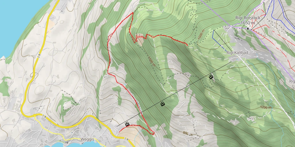 Map of the trail for Känzeli