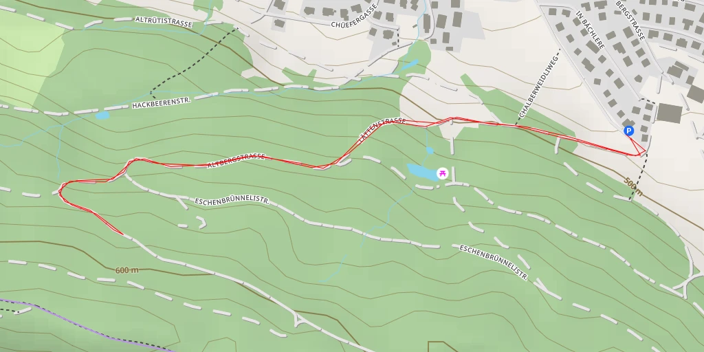 Carte de l'itinéraire :  Stöckhaustrasse - Stöckhaustrasse