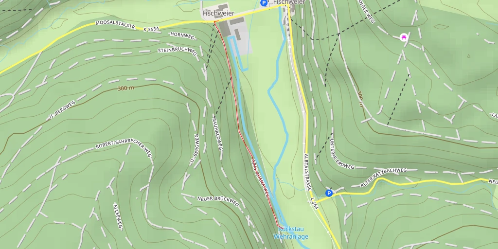 Map of the trail for Graf-Rhena-Weg