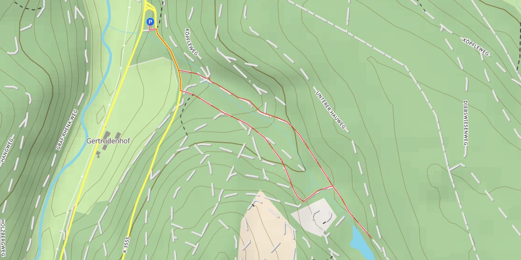 Map of the trail for Stegbachsee