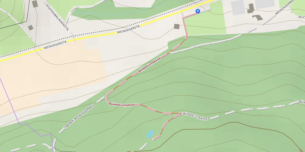 Map of the trail for Bündelstrasse - Bündelstrasse