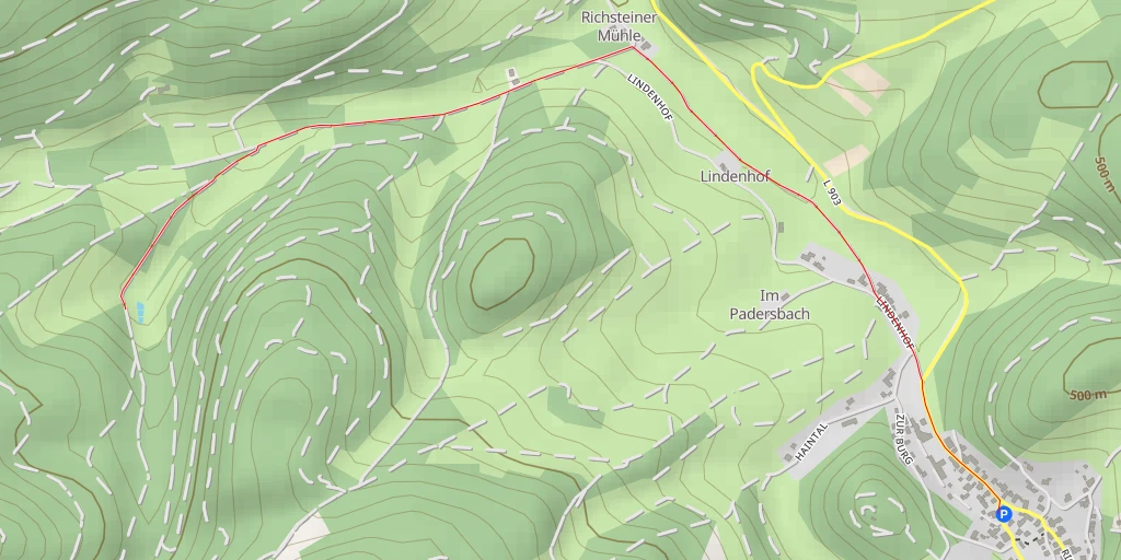 Map of the trail for Forsthaus Richstein - Heide