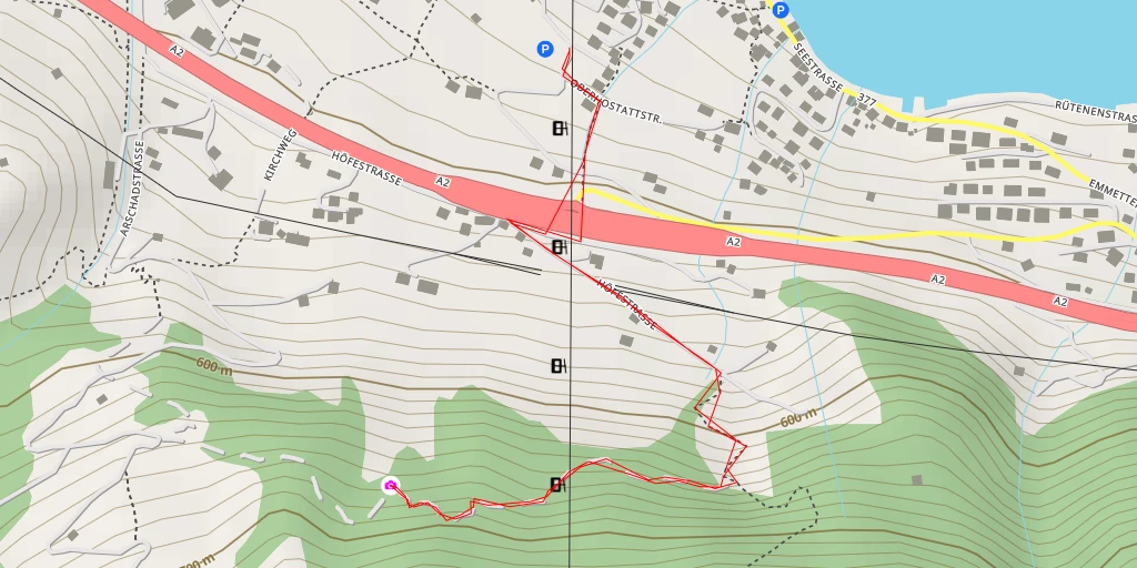 Map of the trail for Stärtenegg