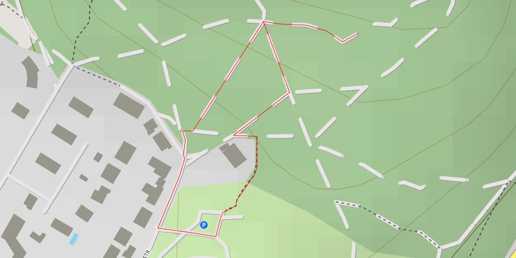 Map of the trail for Grüner Weg