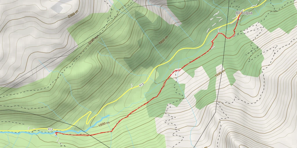 Map of the trail for 413 - 413