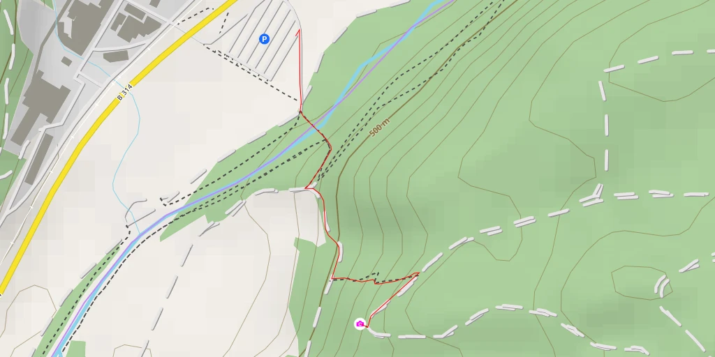 Map of the trail for Mittelbuck