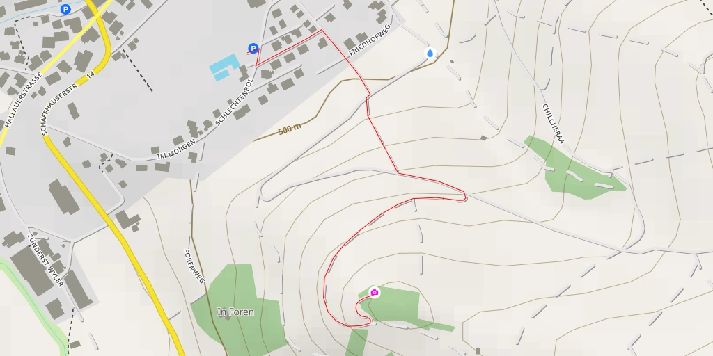 Map of the trail for Santiergen