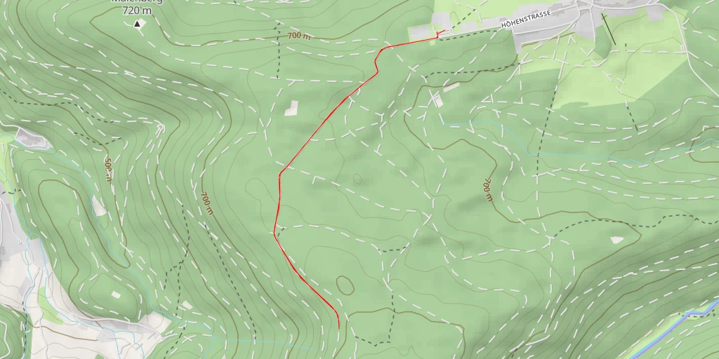 Map of the trail for Großlohweg - Bad Herrenalb