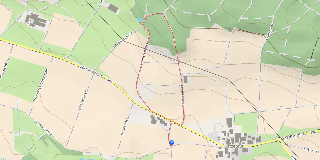 Map of the trail for Gruendlerstrasse - Gruendlerstrasse