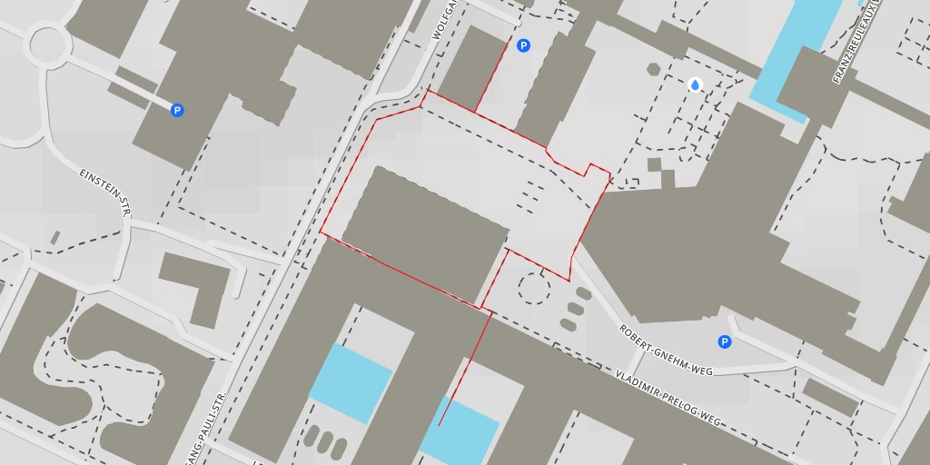 Map of the trail for ETH Zürich, Hönggerberg - Franz-Reuleaux-Weg - Zürich