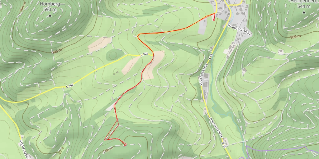 Map of the trail for Rammelsberg