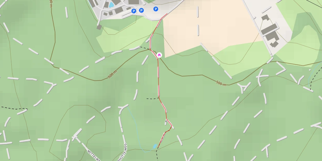 Map of the trail for 13 - Chrüzweg