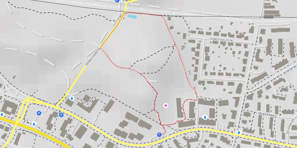 Map of the trail for Kolonistenweg - Kolonistenweg - Zürich