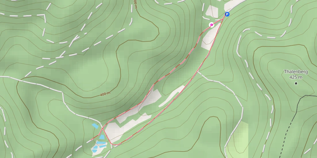 Map of the trail for Gottes Brünnlein - Bobbahn