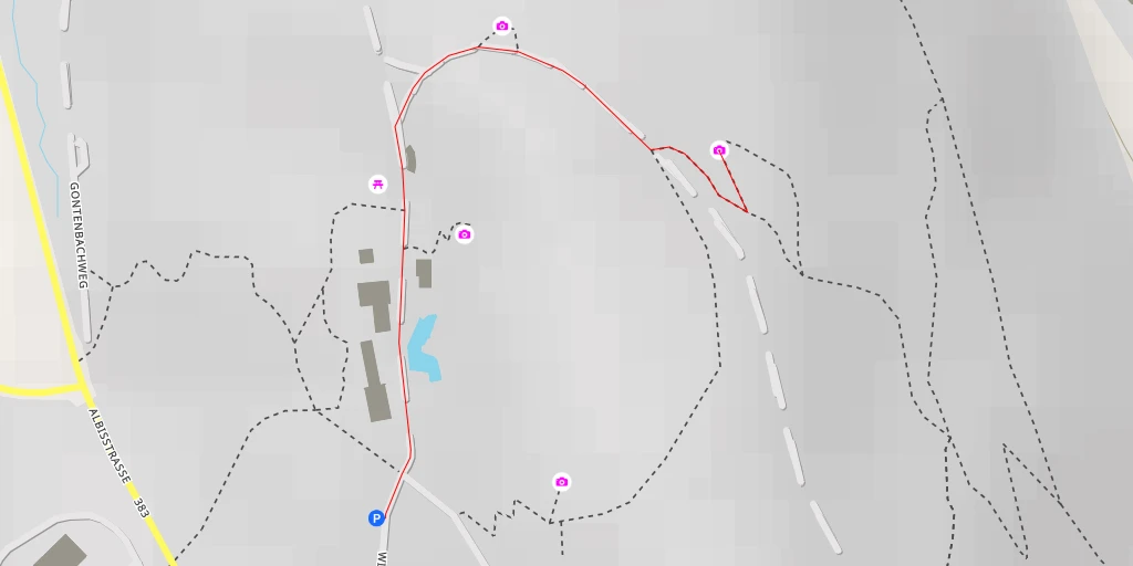 Map of the trail for Damhirschweg