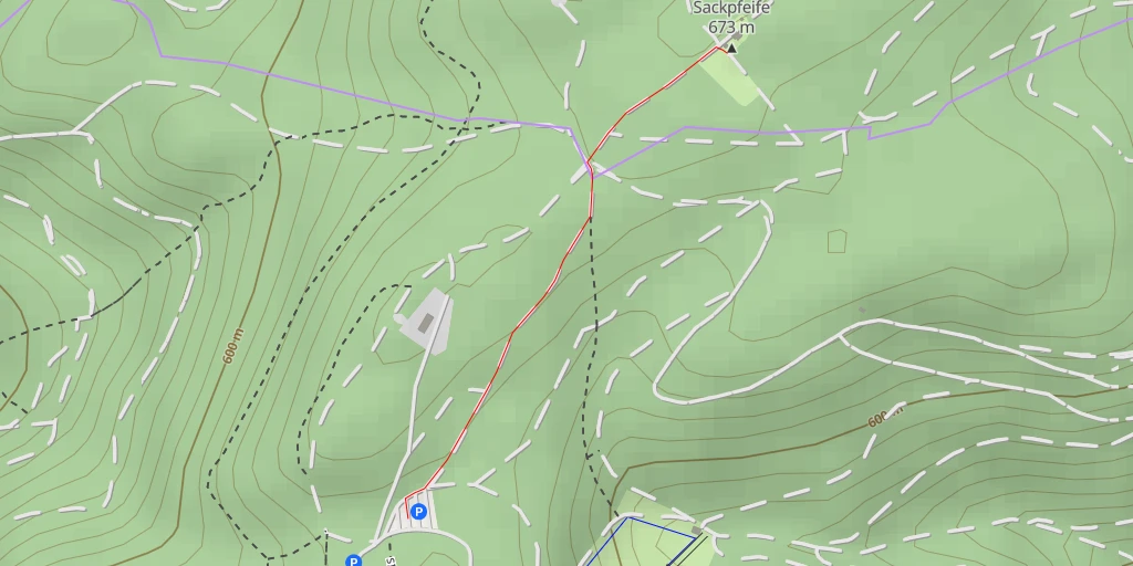 Map of the trail for Sackpfeife