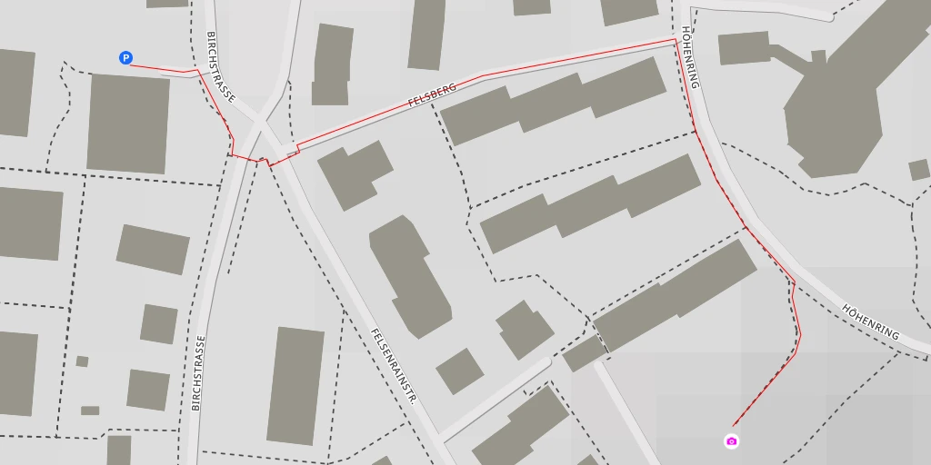 Carte de l'itinéraire :  Höhenring - Zürich