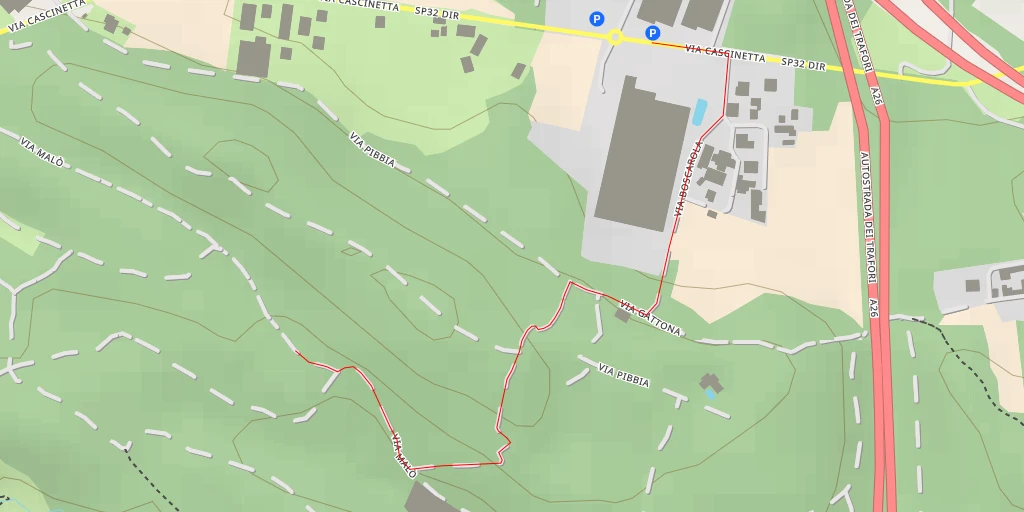 Map of the trail for Via Malò - Via Malò