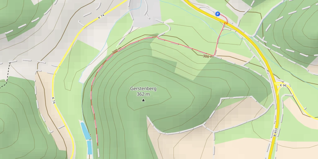 Map of the trail for K 74 - K 74