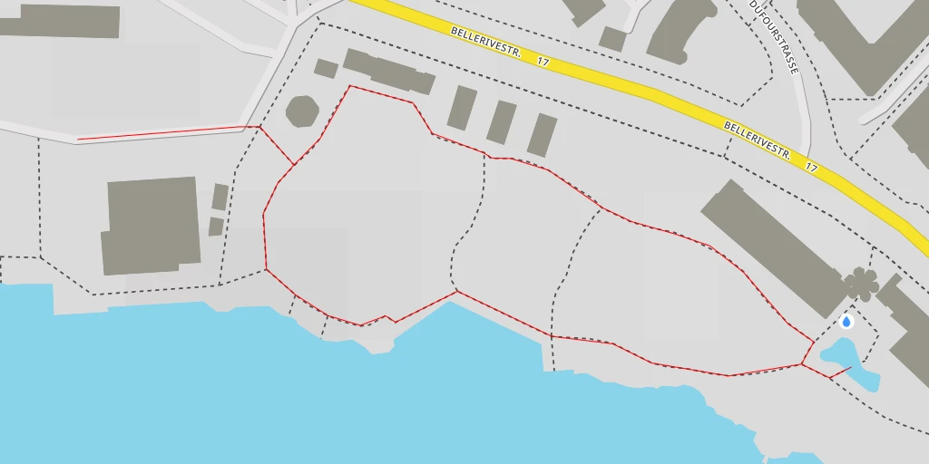 Map of the trail for Strandbad Tiefenbrunnen - Paulstrasse - Zürich