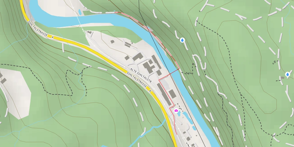 Map of the trail for Sihluferweg - Sihluferweg