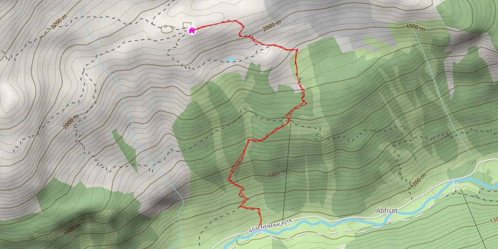 Map of the trail for Salbithütte
