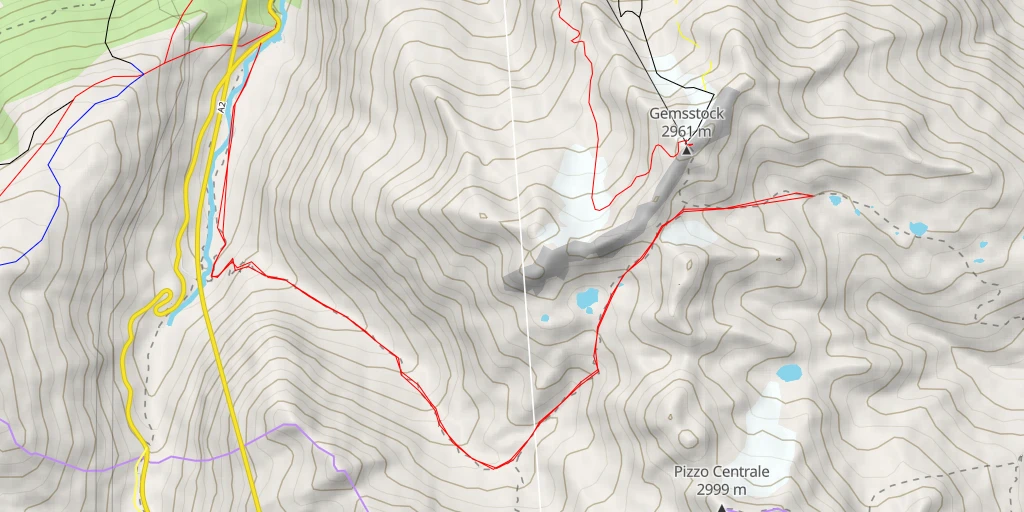 Carte de l'itinéraire :  Gefallen