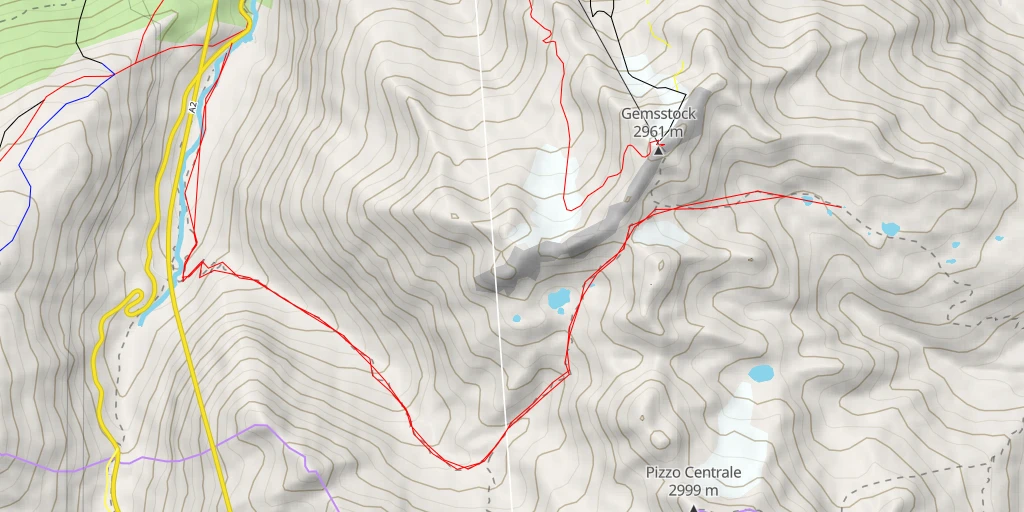 Carte de l'itinéraire :  Gefallen