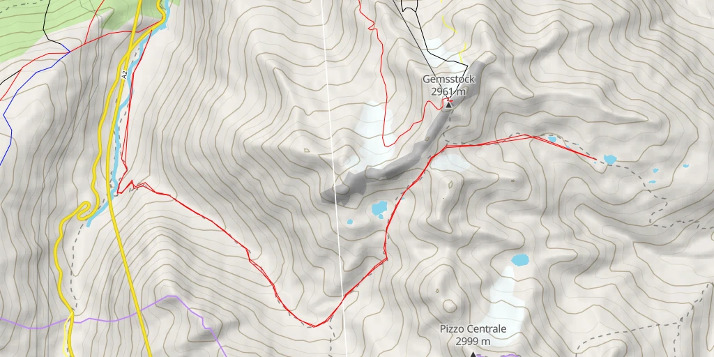 Carte de l'itinéraire :  Gefallen