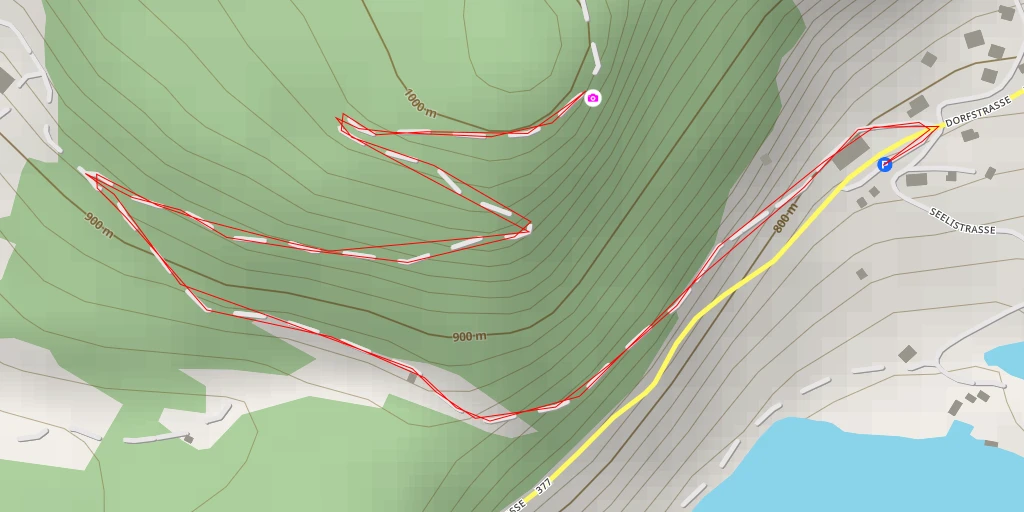 Map of the trail for Scheidegg