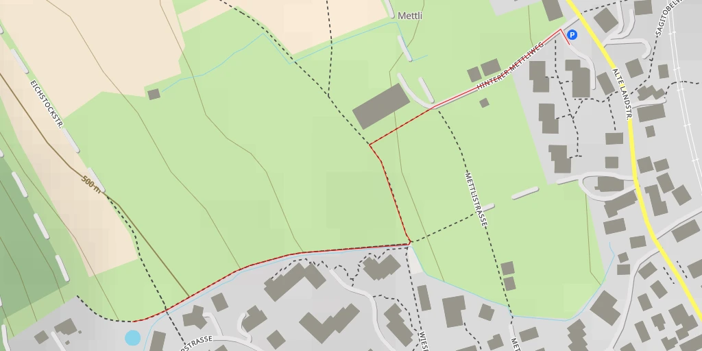 Map of the trail for Speerstrasse