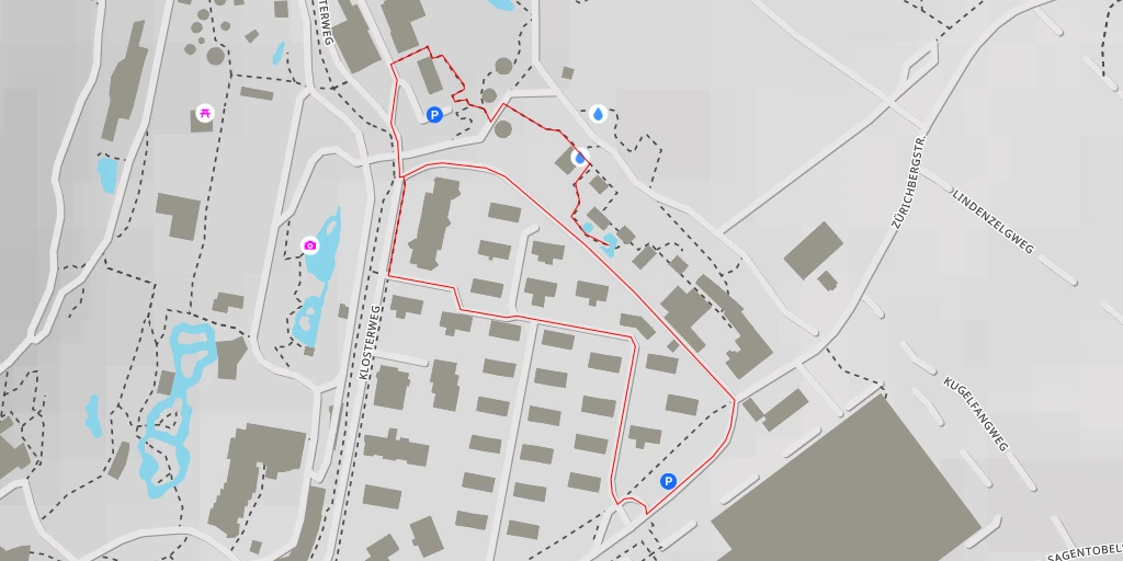 Carte de l'itinéraire :  Zoo Zürich - Zürichbergstrasse - Zürich