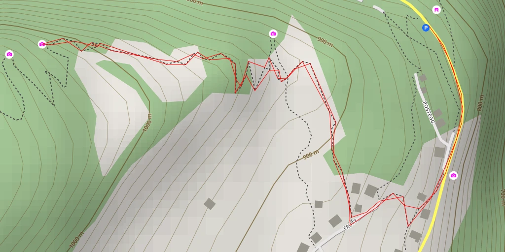 Map of the trail for Oberkänzeli