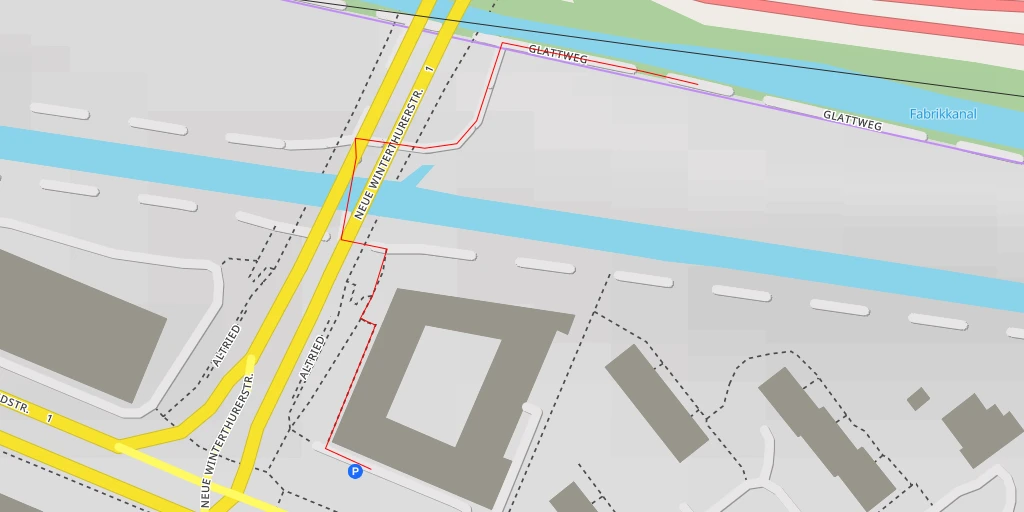 Map of the trail for Fabrikkanal