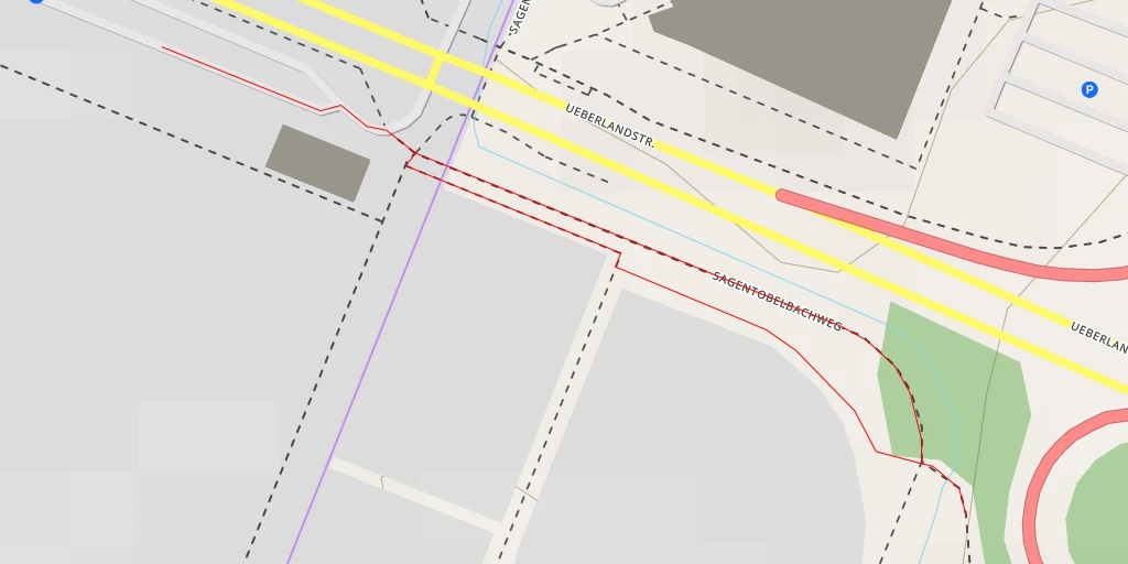 Carte de l'itinéraire :  Sagentobelbachweg - Sagentobelbachweg