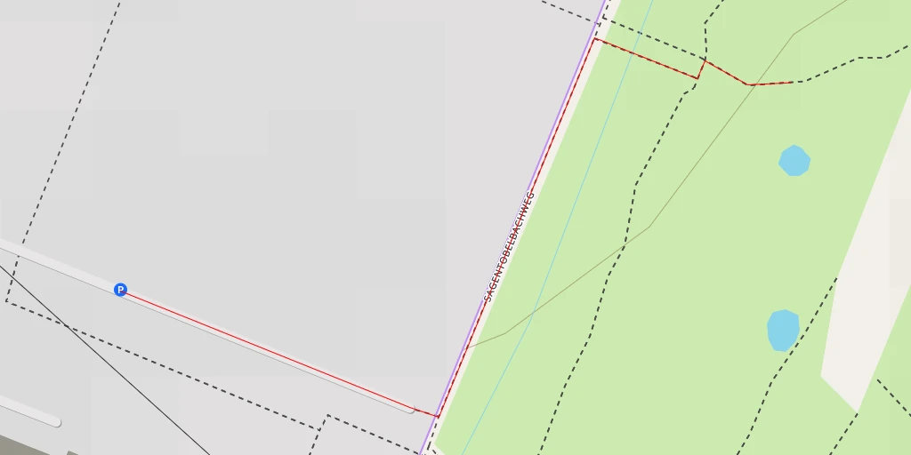 Map of the trail for Sagentobelbachweg